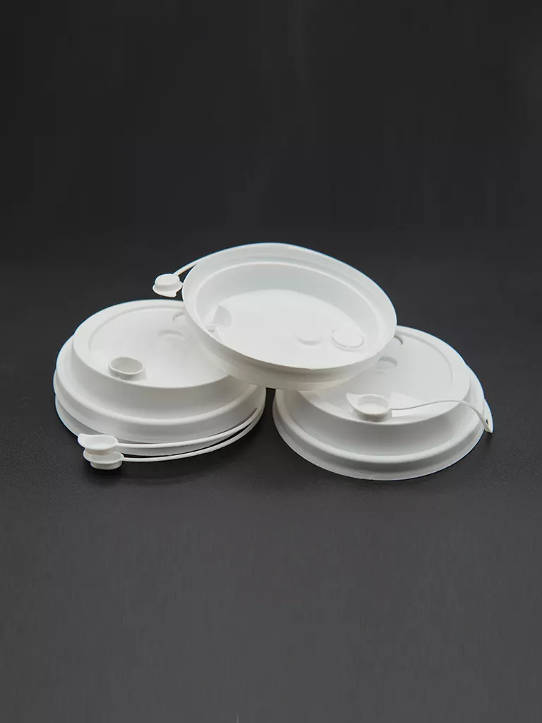 8oz Coffee Cup Lid White — custompack.pk