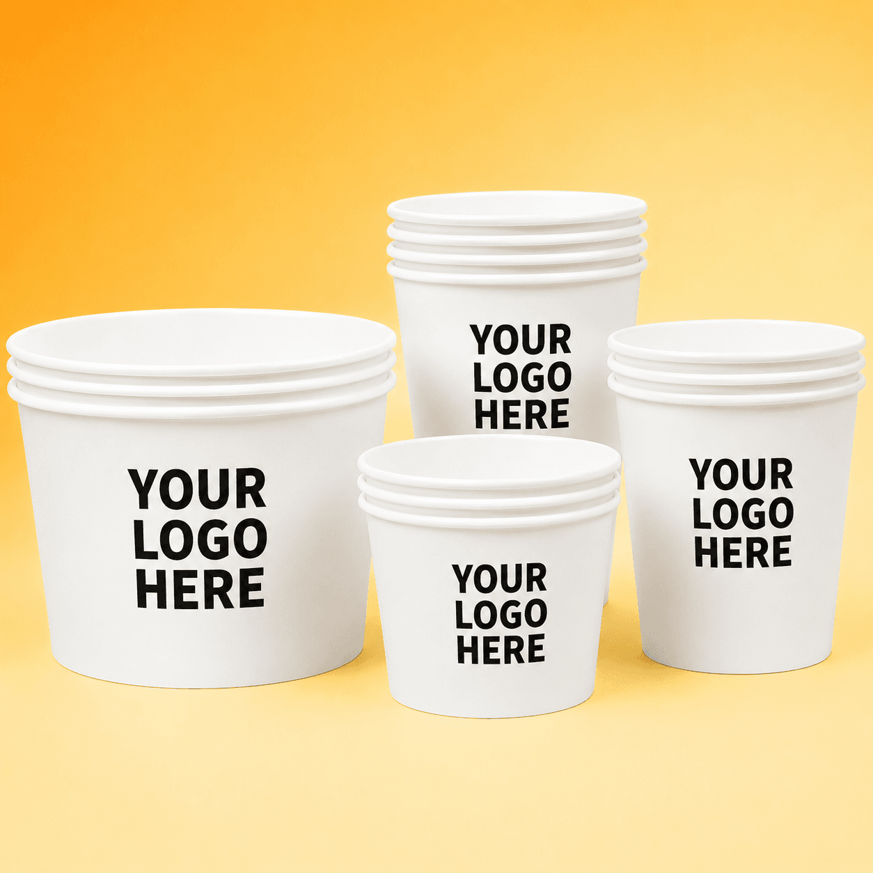 Paper Buckets — custom logo printing Pakistan