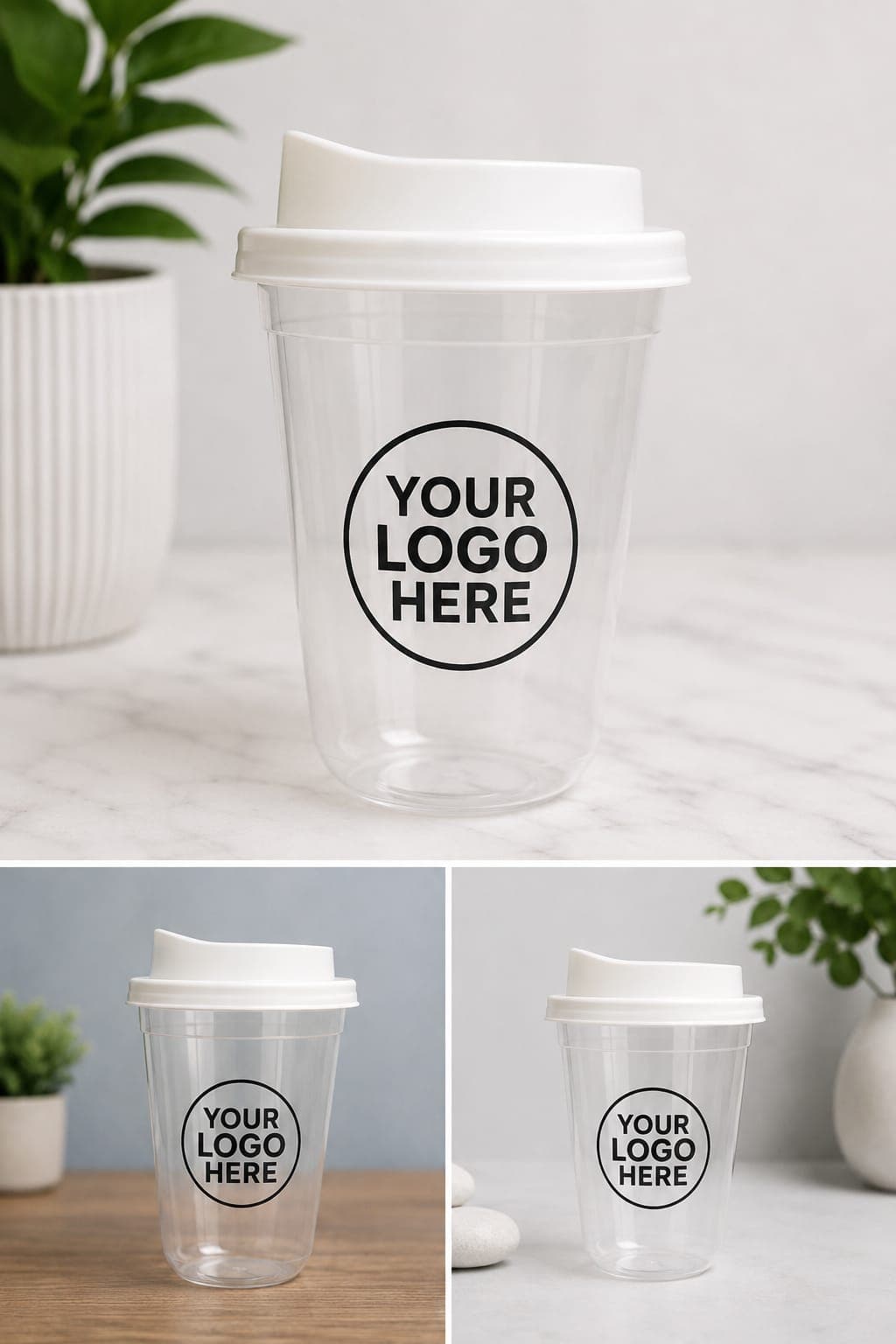 16oz U Shape Cup angle 2 | Branded packaging printing | CustomPack.pk