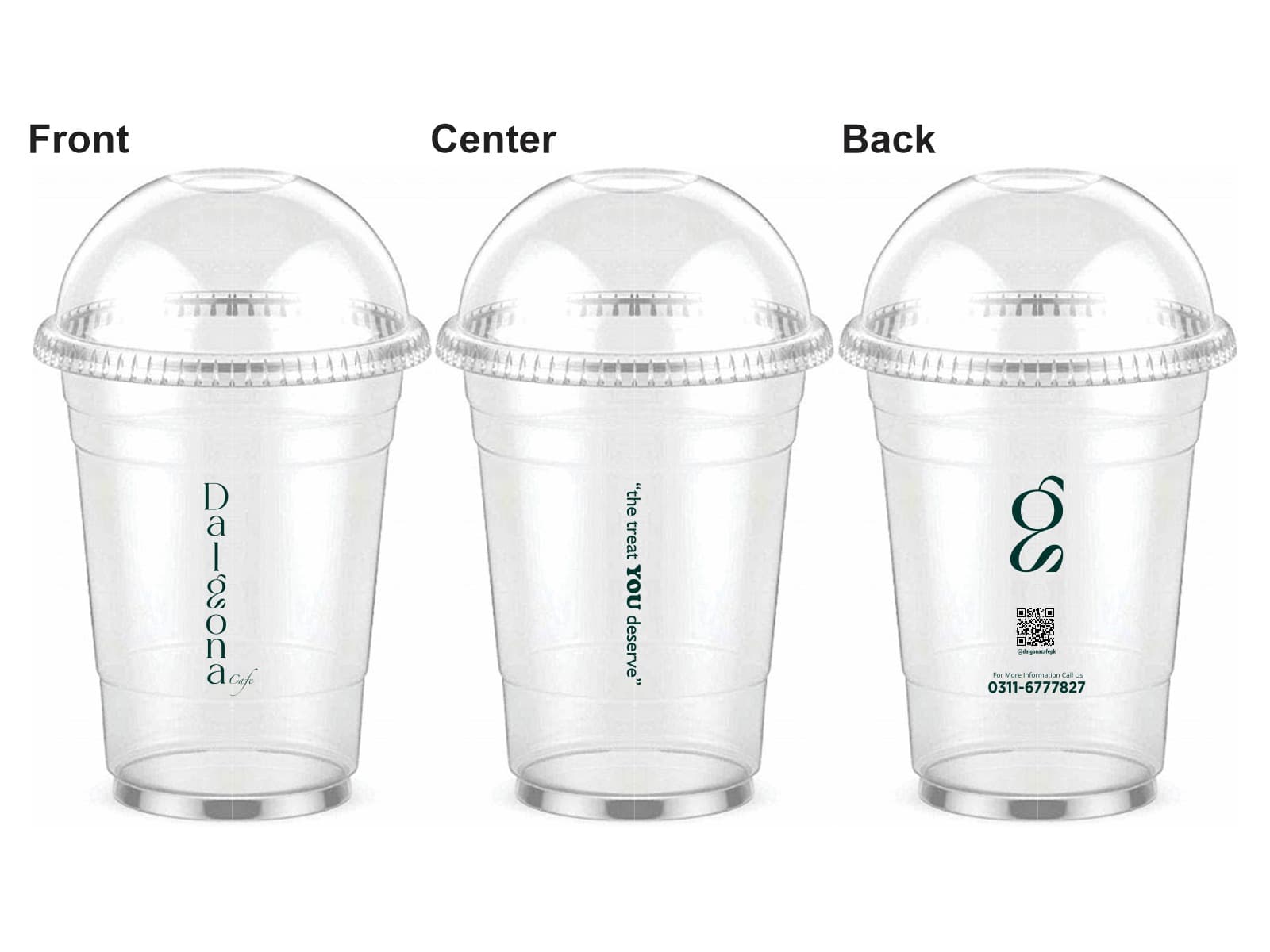 PET Glass — 360° Print — custom logo printing by custompack.pk